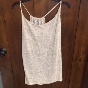 Tan/Gold Sequin Tank